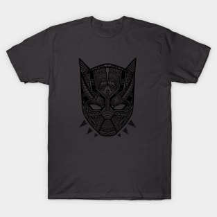 Black Panther Tribal Mask T-Shirt